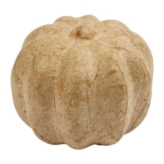 Small 6cm x 4.5cm Hand Made Papier Paper Mache Pumpkin
