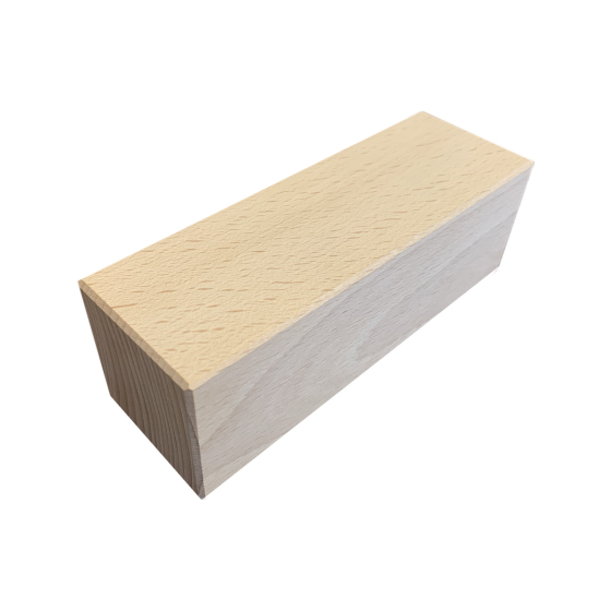 Seconds Quality - 17cm Long Rectangular Solid Beech Wood Block