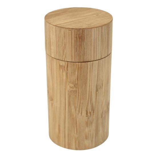 Small Bamboo Ashes Scatter Tube or Mini Urn with Organza Bag - 12x6cm