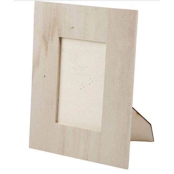 20cm Rectangular Ply Wood Photo Frame - Self Standing